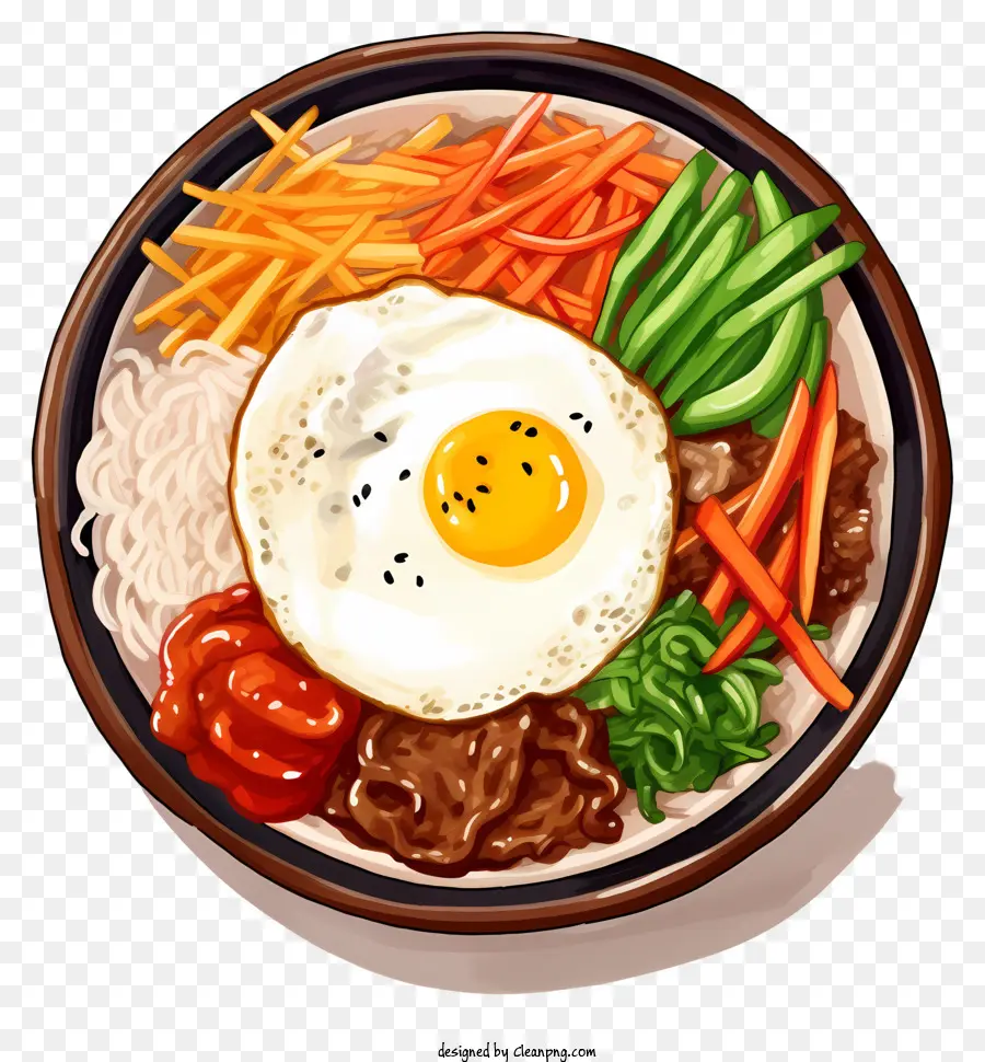 Comida Coreana，Bibimbap PNG