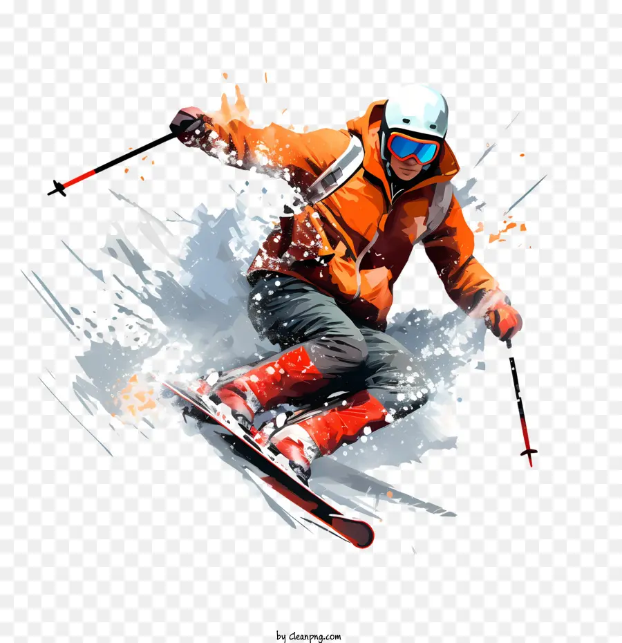 Día De Esquí，Snowboarder PNG