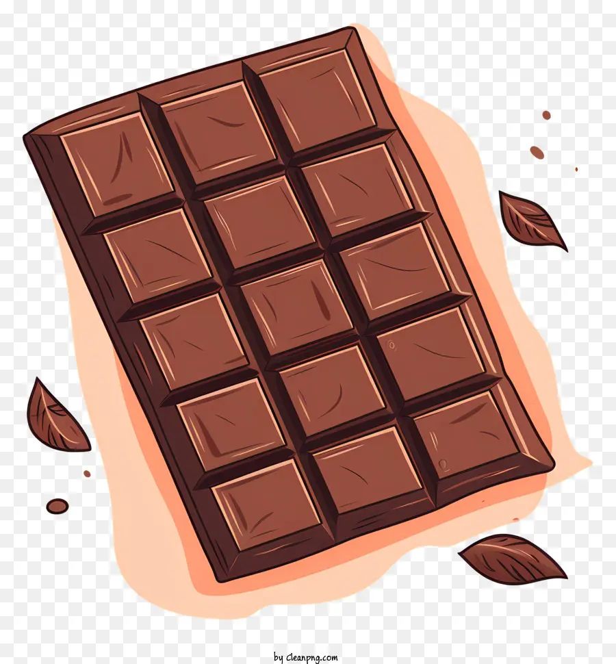 Barra De Chocolate，De Color Marrón PNG
