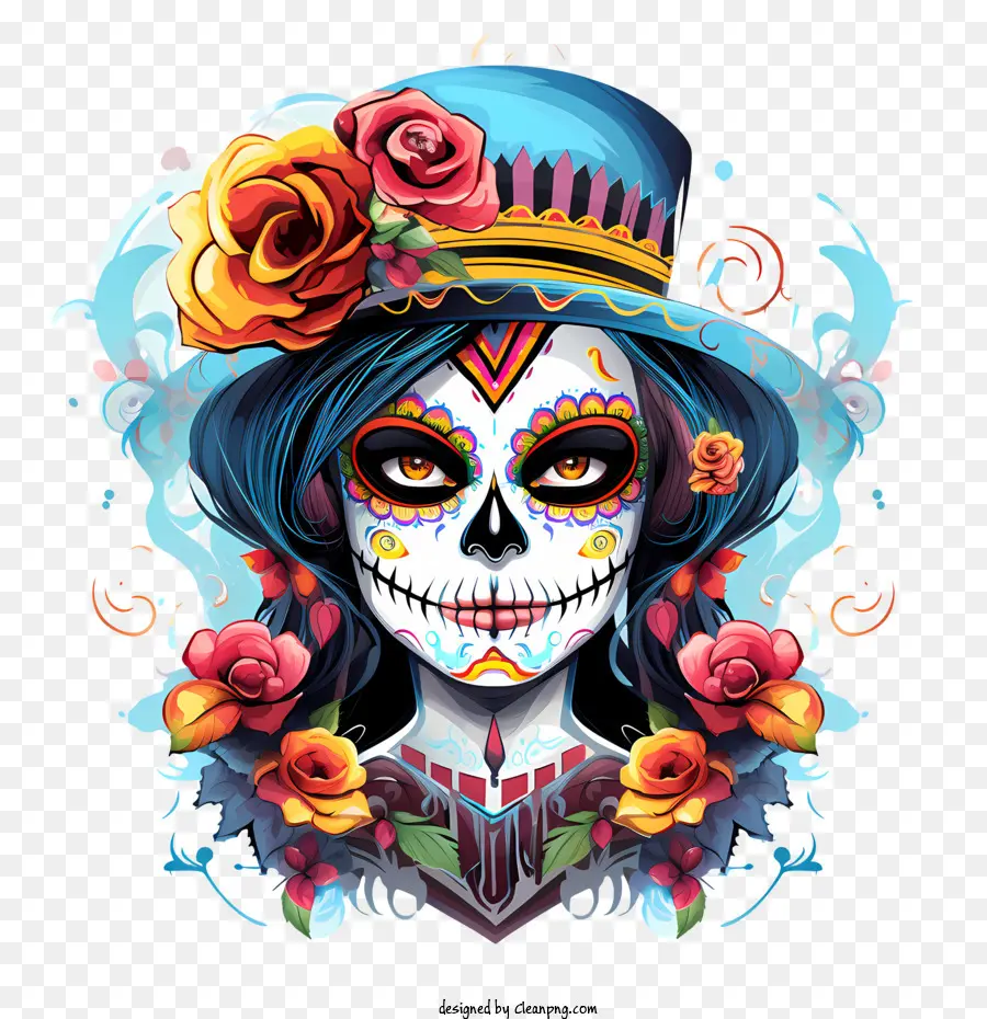 Día De Los Muertos，Día De La Mujer Muerta PNG