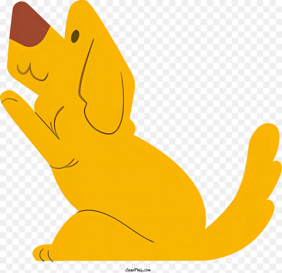 Perro De Dibujos Animados，Perro Amarillo PNG