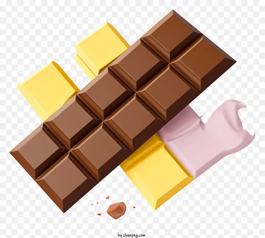 Barra De Chocolate，Rebanadas PNG