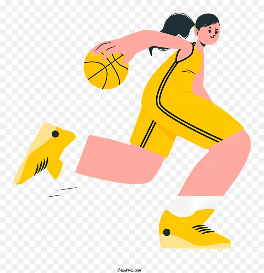 Mujer De Dibujos Animados，Jugador De Baloncesto PNG