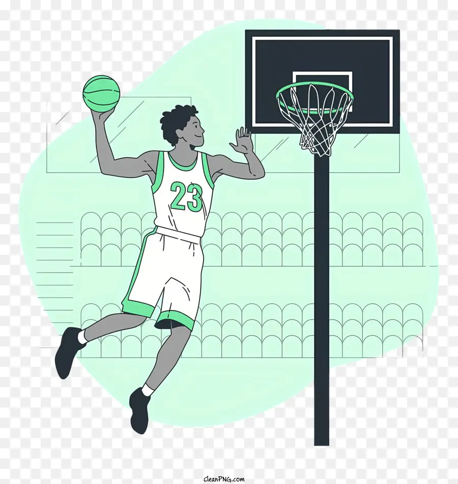 El Jugador De Baloncesto，Saltar Por La Canasta PNG