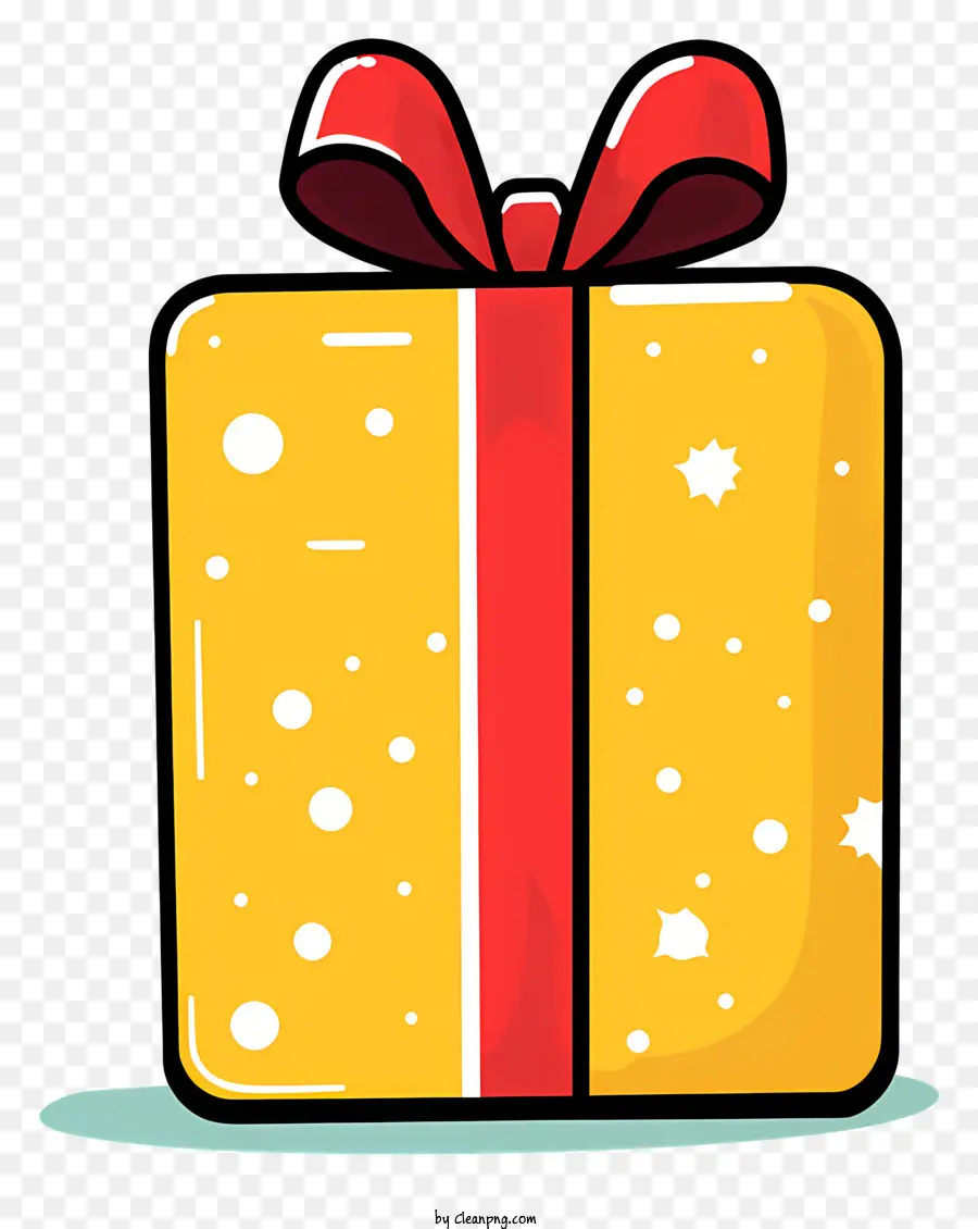 Caja De Regalo，Arco Rojo PNG