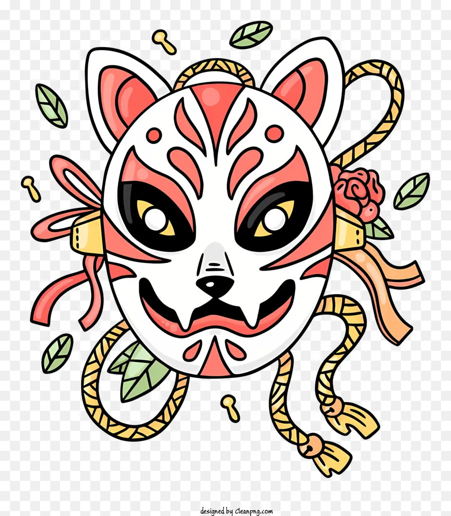 Gato Blanco，Máscara Roja PNG