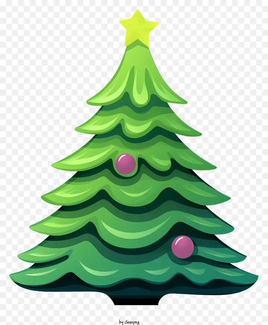 árbol De Navidad，La Estrella De La Decoración PNG