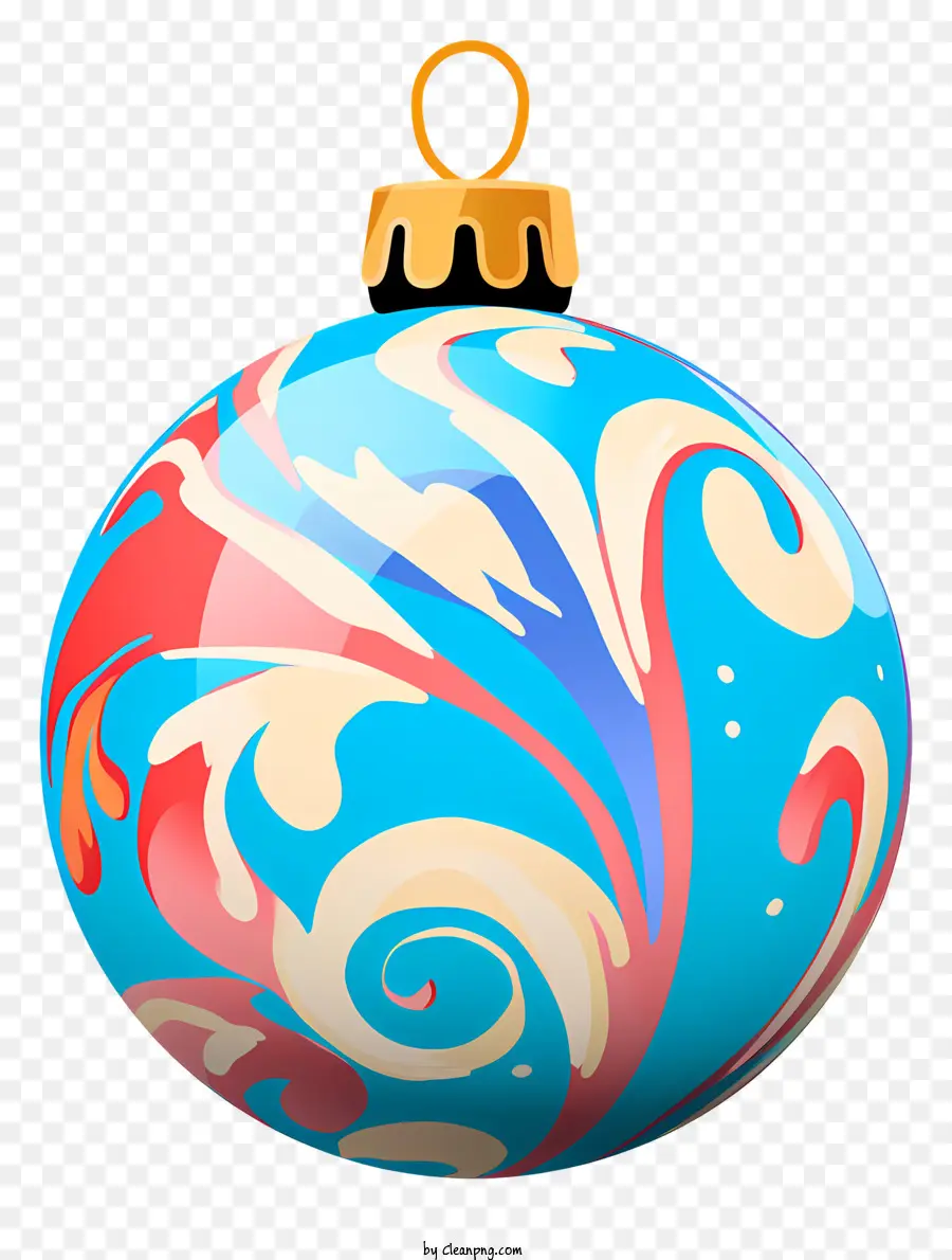 Adorno De Navidad，Diseño De Remolino PNG