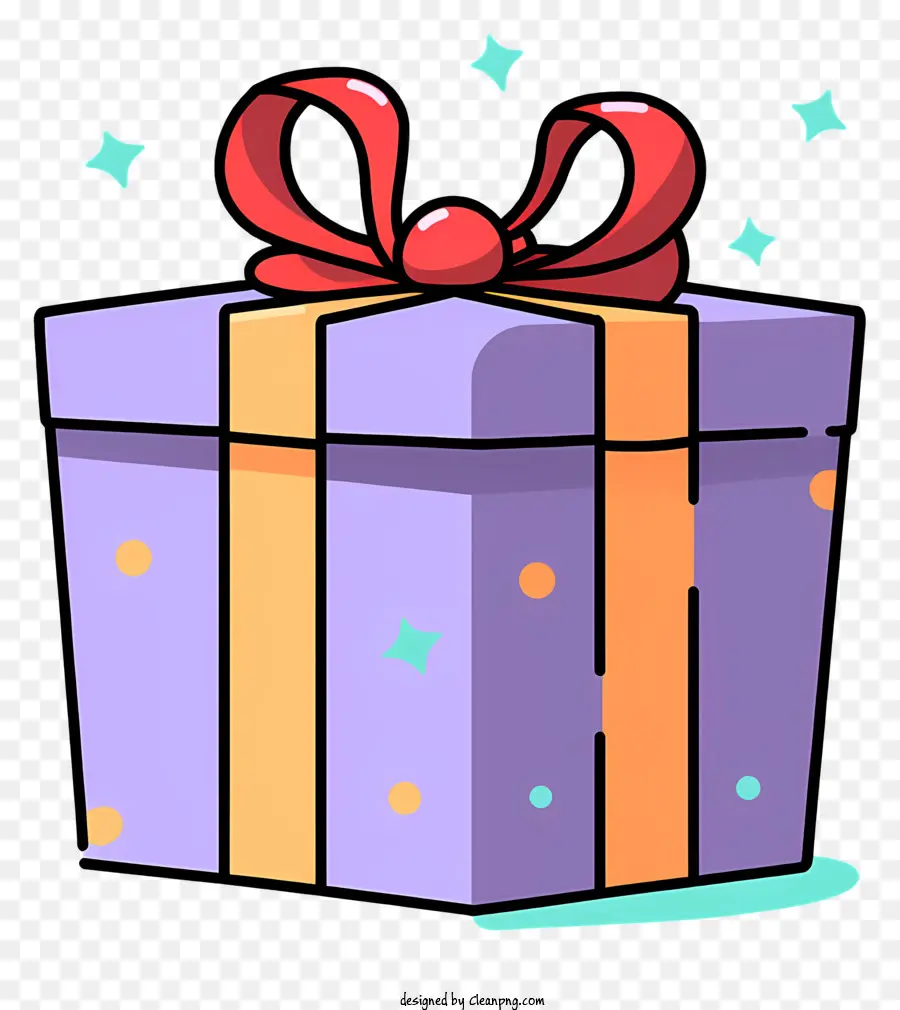 Caja De Regalo，Morado PNG