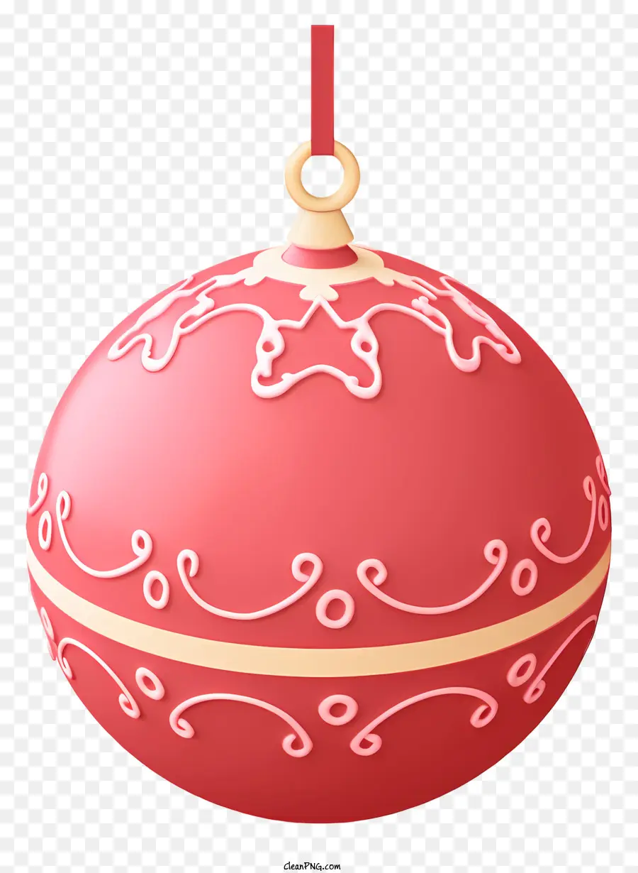 Ornamento Rojo，Colgante De La Bola PNG