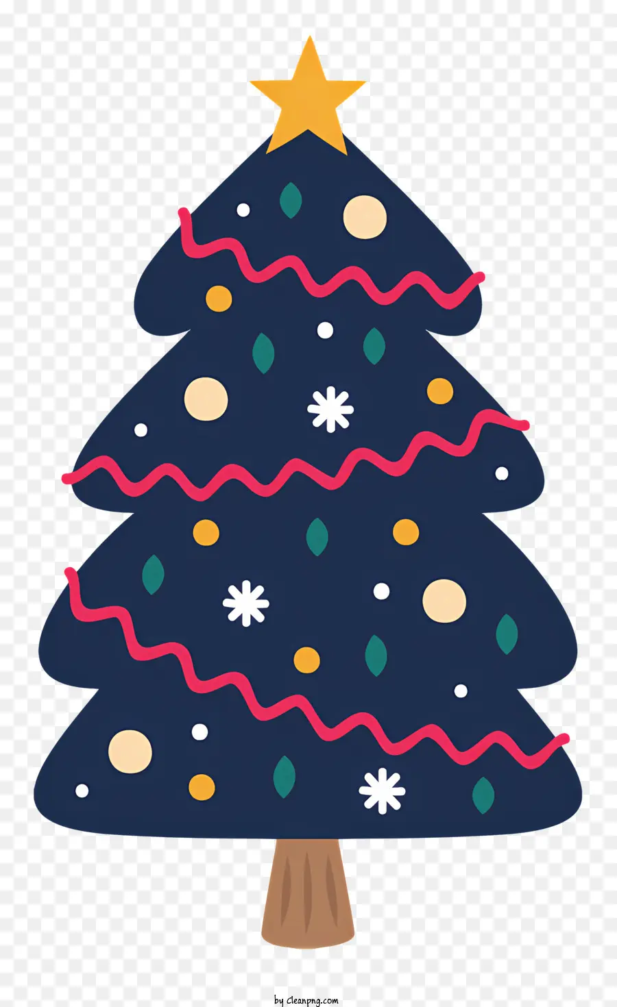 árbol De Navidad，Bolas Rojas Y Verdes PNG