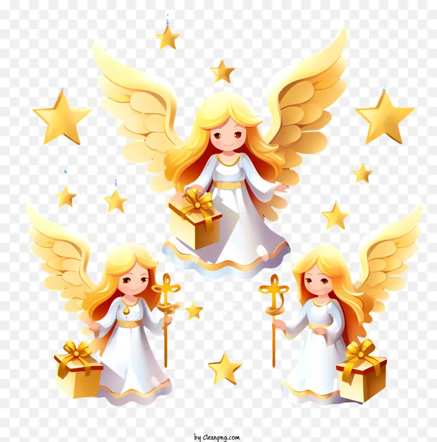 Angels，Tazas De Oro PNG