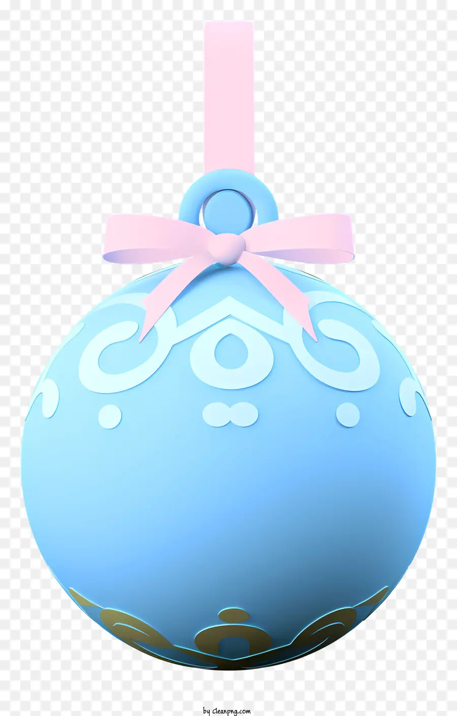 Adorno Azul，Navidad PNG