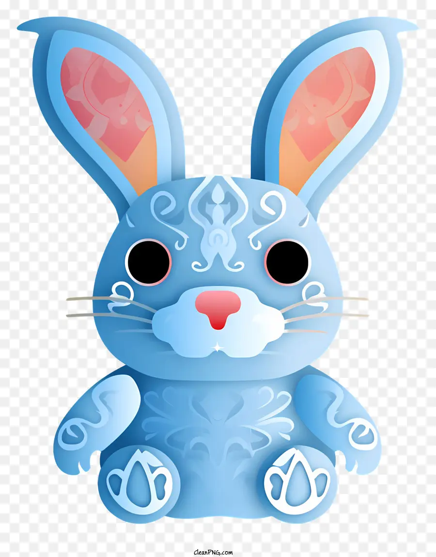 Lindo Conejito，Conejo Azul PNG