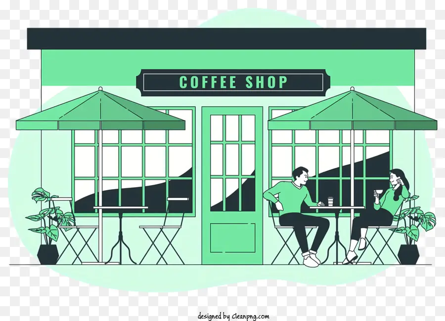 Cafetería，Exterior Blanco PNG