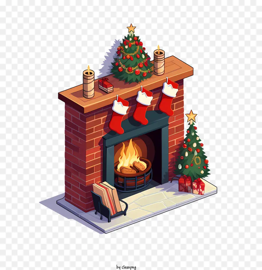 Chimenea Navideña，Chimenea De Navidad PNG