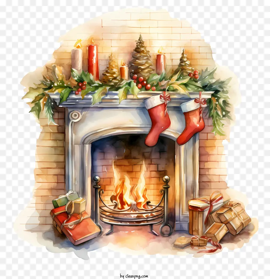 La Navidad Chimenea，Chimenea PNG