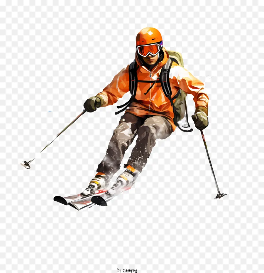 Día De Esquí，Esquiador PNG