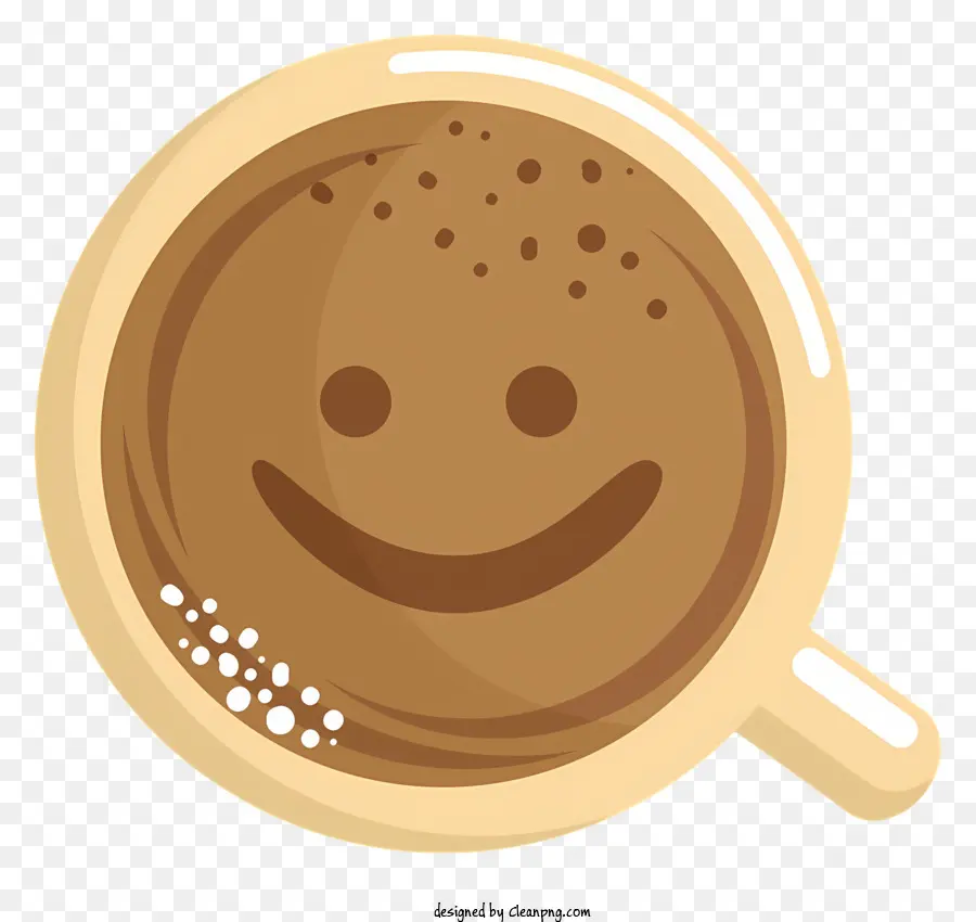 Café，Cara Sonriente PNG