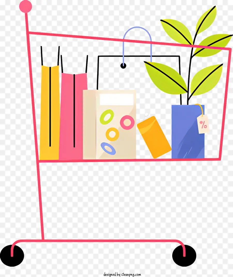 Carrito De La Compra，Bookshelf PNG