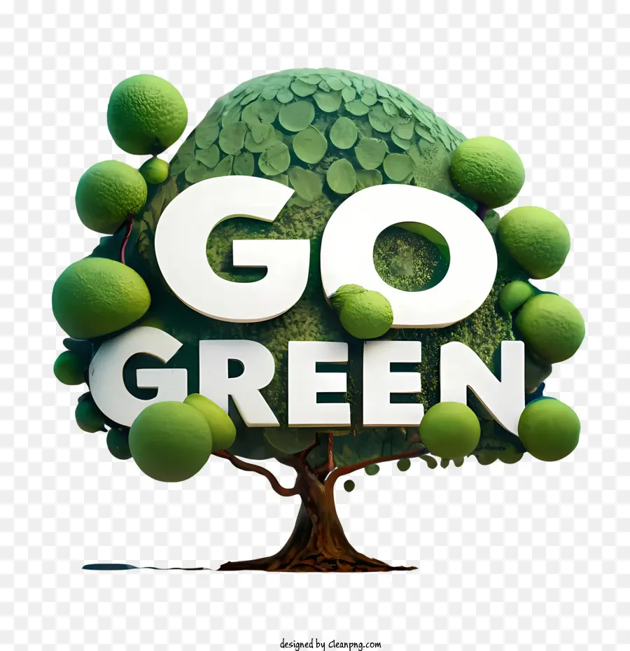 Go Green，Verde PNG