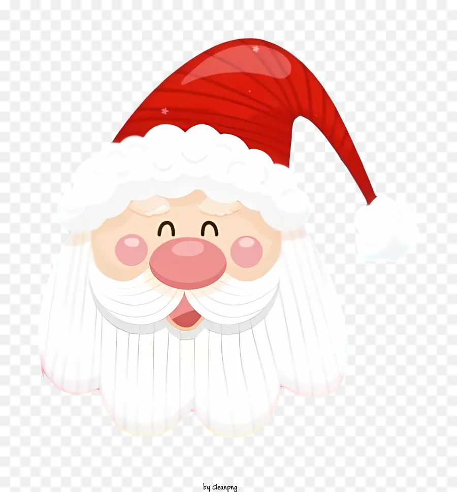 Papá Noel，Cara De Papá Noel PNG