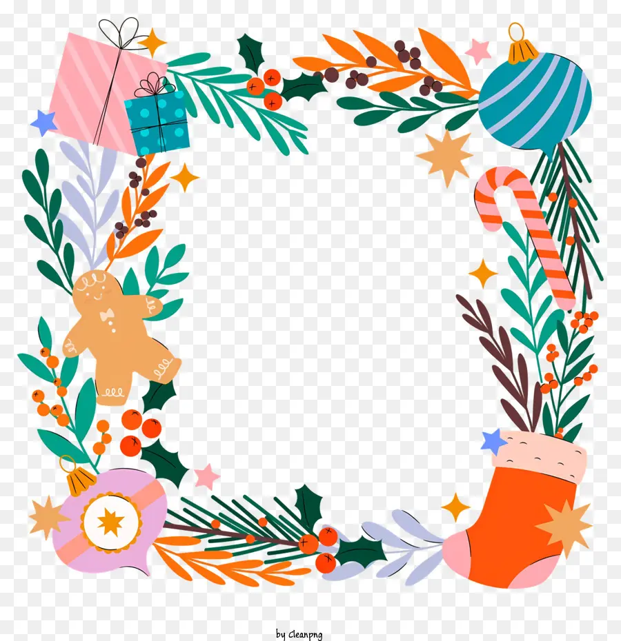 Corona De Navidad，Decorativos Corona PNG