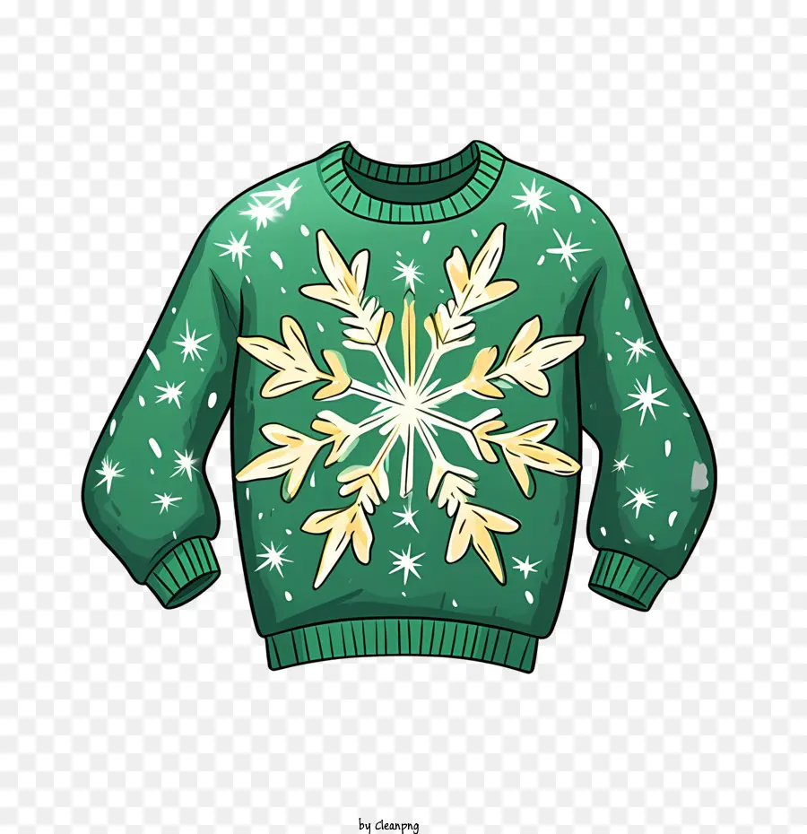 Suéter De Navidad，Verde PNG