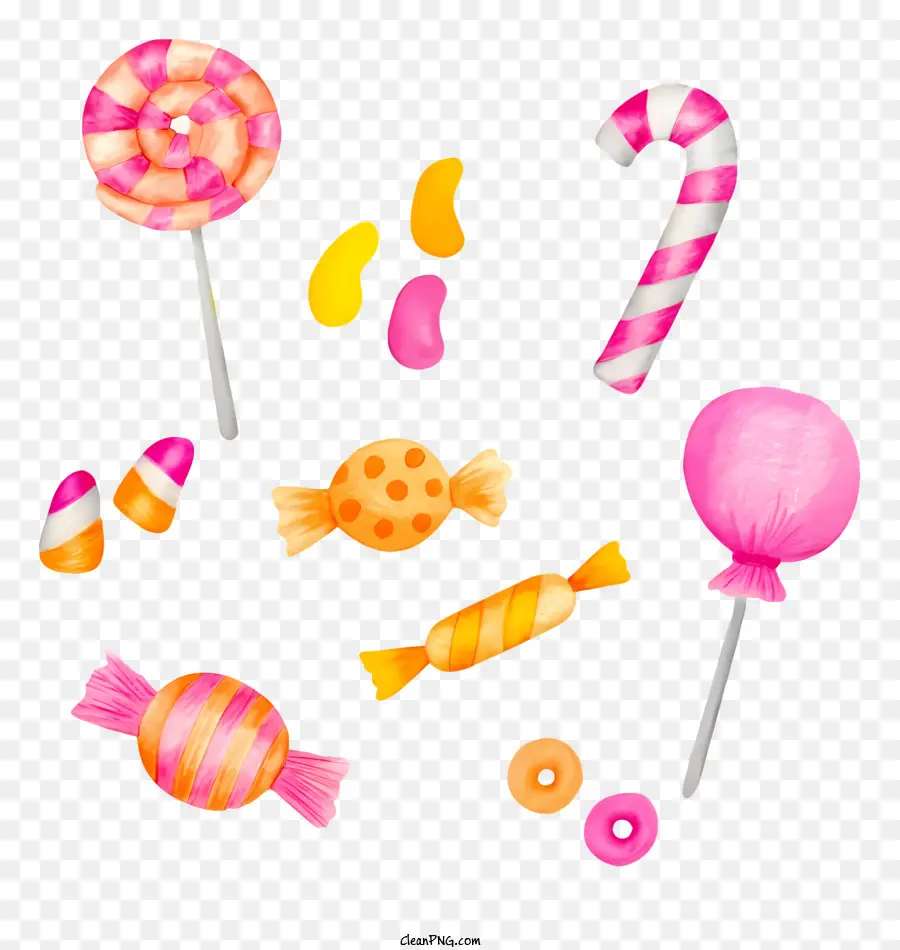 Ilustraciones De Dulces，Arte De Dulces Digital PNG