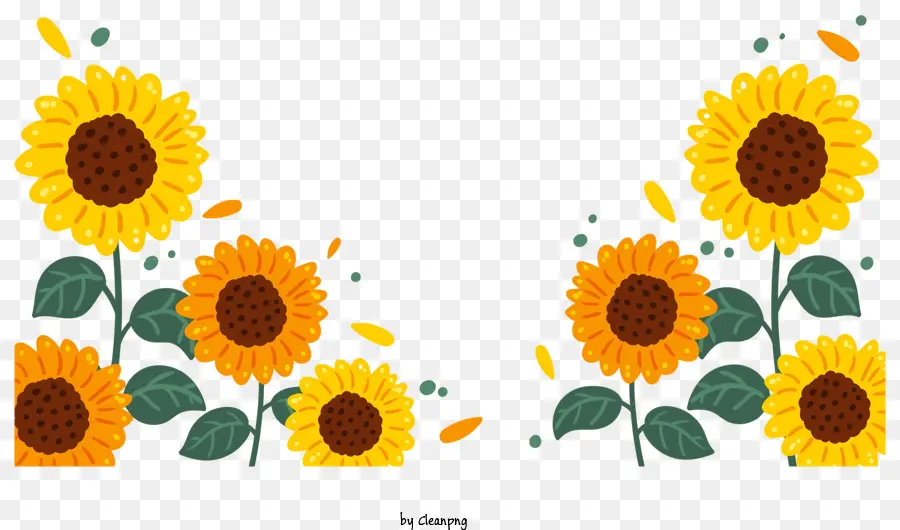 Los Girasoles，Campo De Girasoles PNG