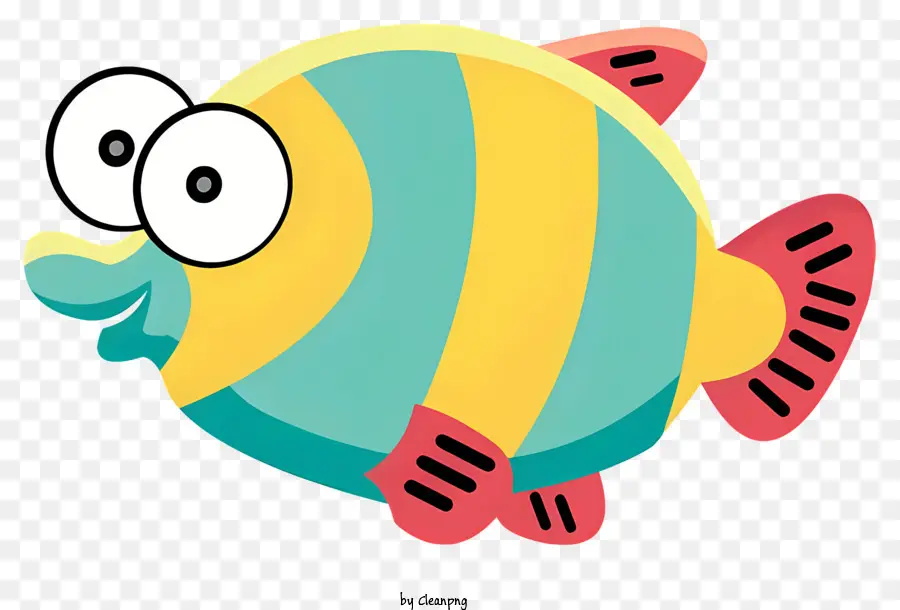 Dibujos Animados De Pescado，Sonriendo De Pescado PNG