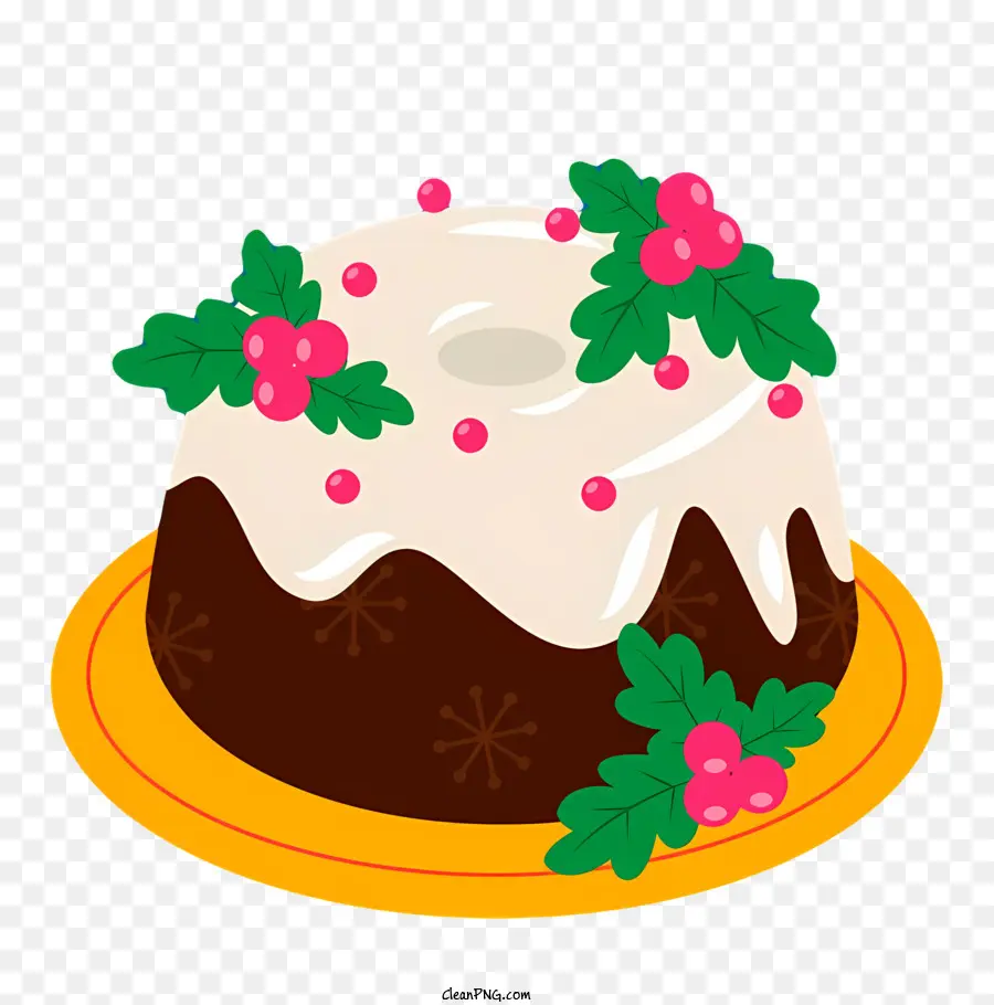 Pastel De Navidad，Decoración De Pastel PNG