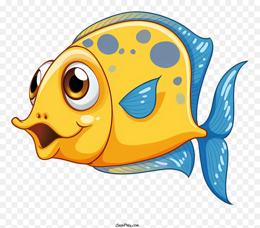 Dibujos Animados De Pescado，Sonriendo De Pescado PNG