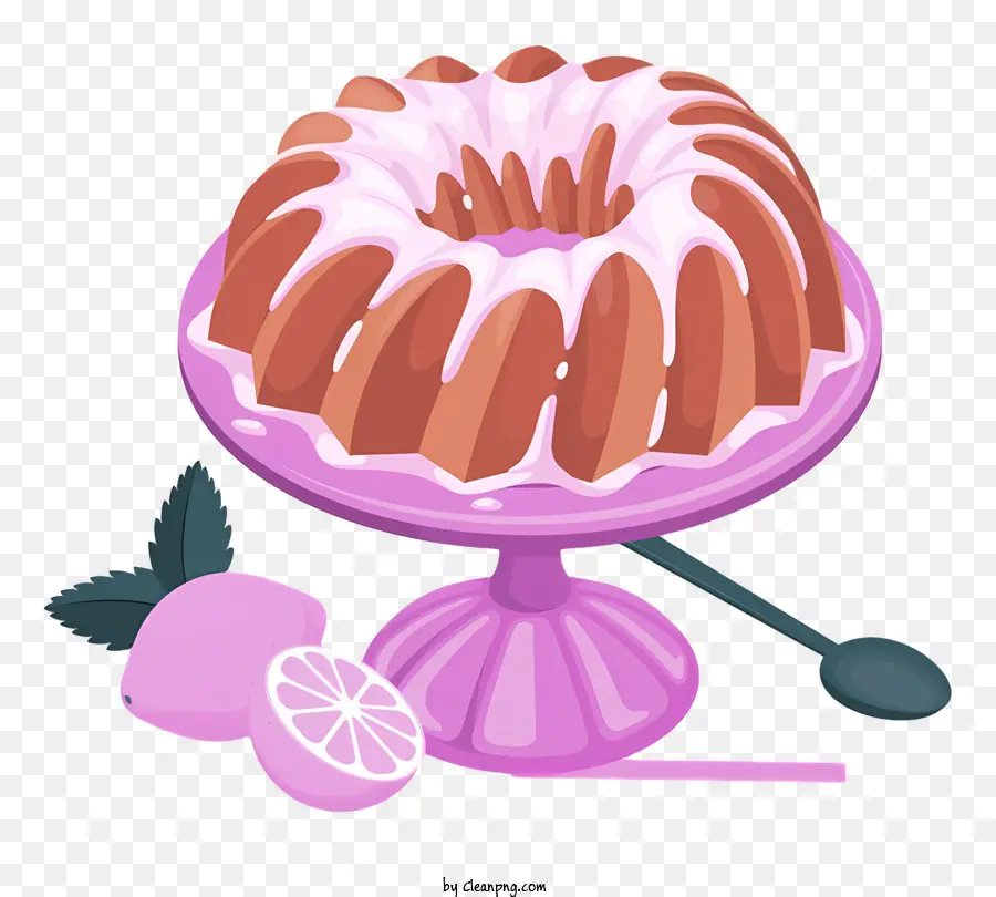 Pastel Rosa，Pastel De Bundt PNG