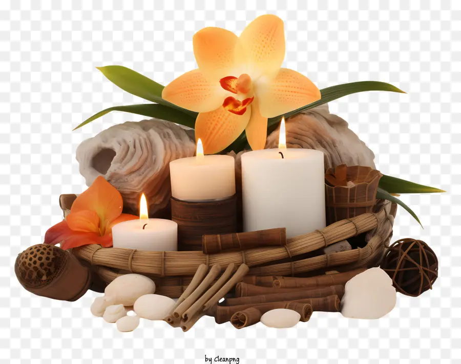 Cesta，Velas PNG