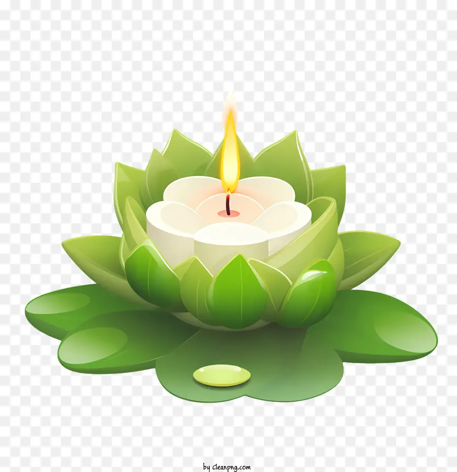 Flor De Loto De Vela，Lily PNG