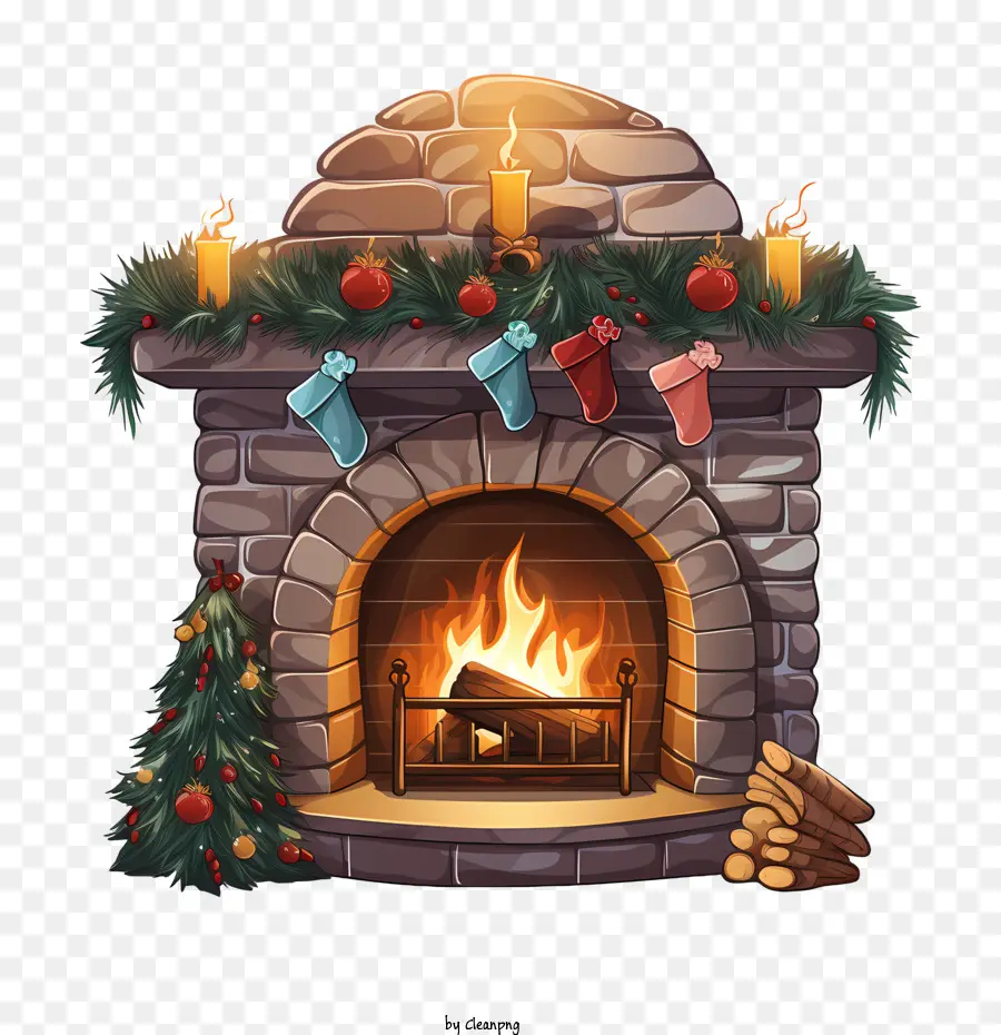 La Navidad Chimenea，Chimenea PNG