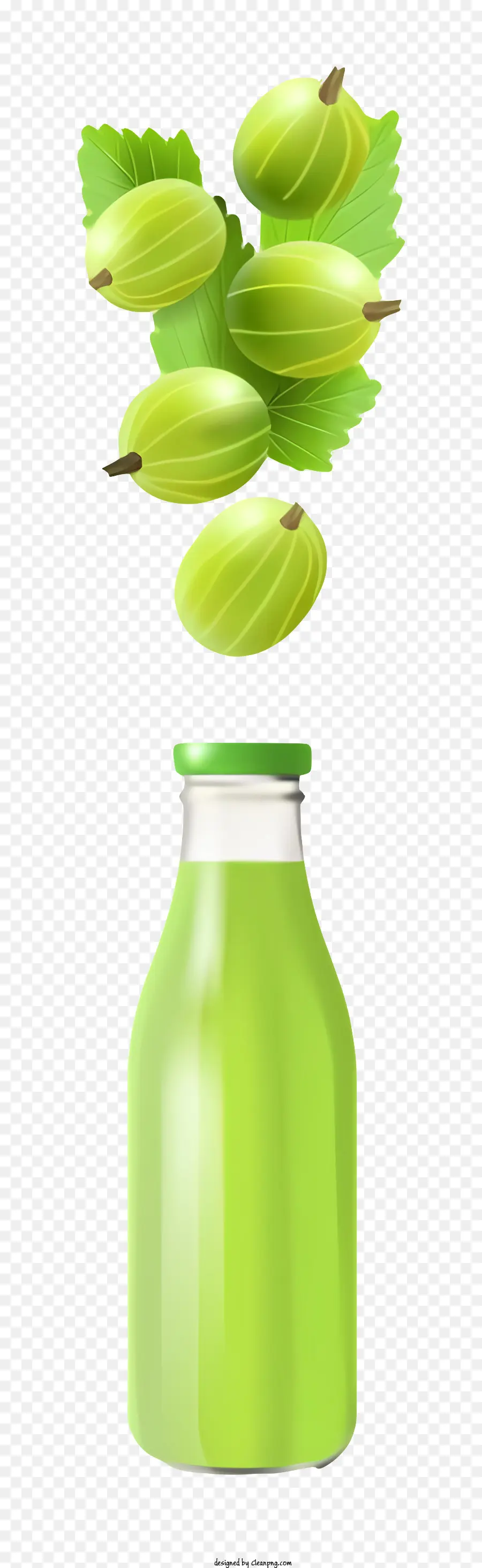 Botella Verde，Jugo De Grosella Espinosa PNG