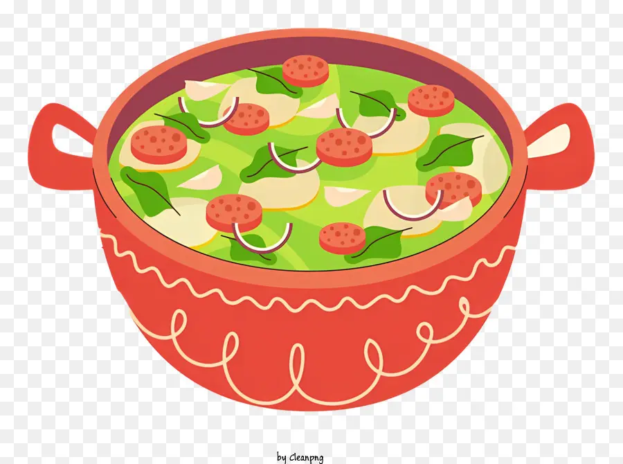Sopa De Verduras，Rojo De Bote PNG