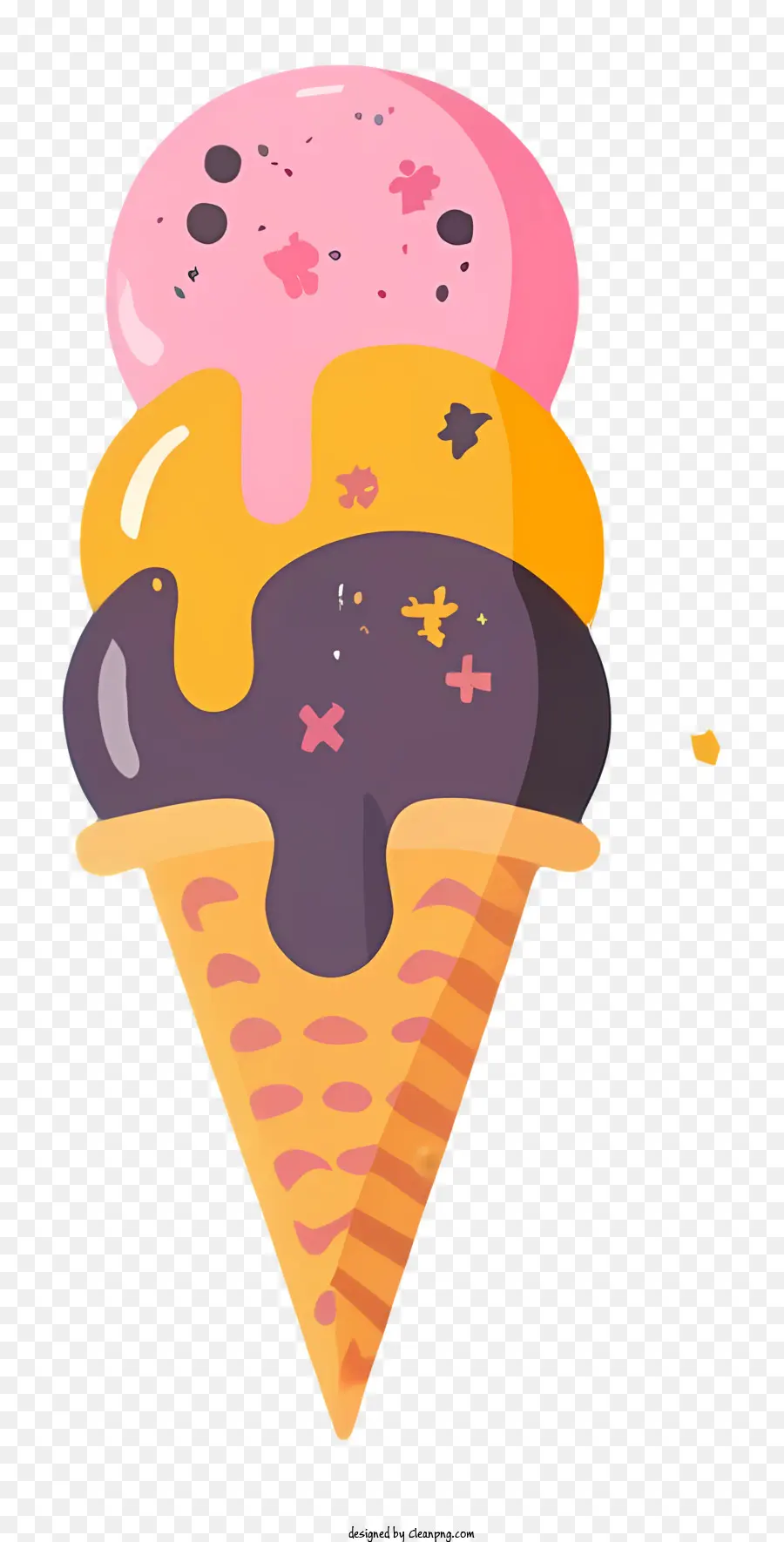 Helado De Vainilla，Cono De Helado PNG