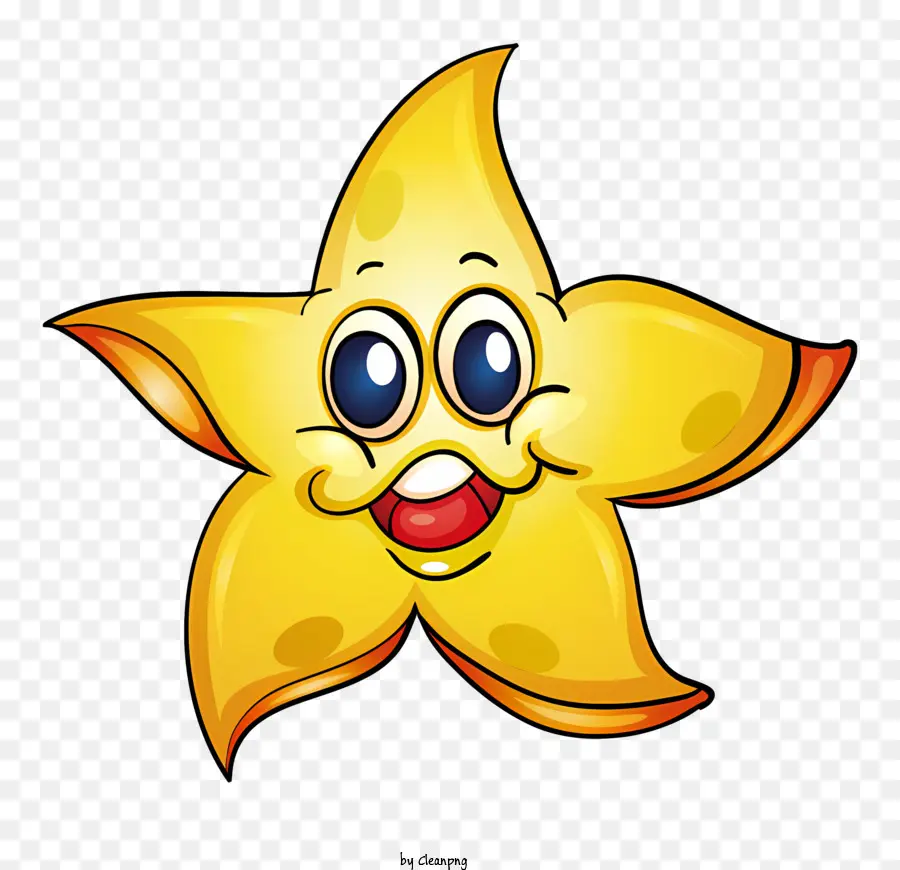 Estrella De Mar Amarilla，Estrella De Mar Sonriente PNG