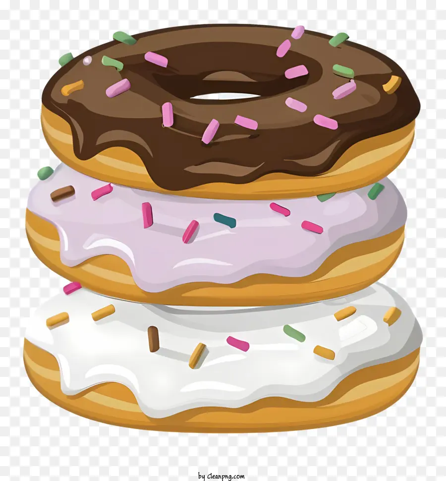 Donuts，Glaseado De Chocolate PNG