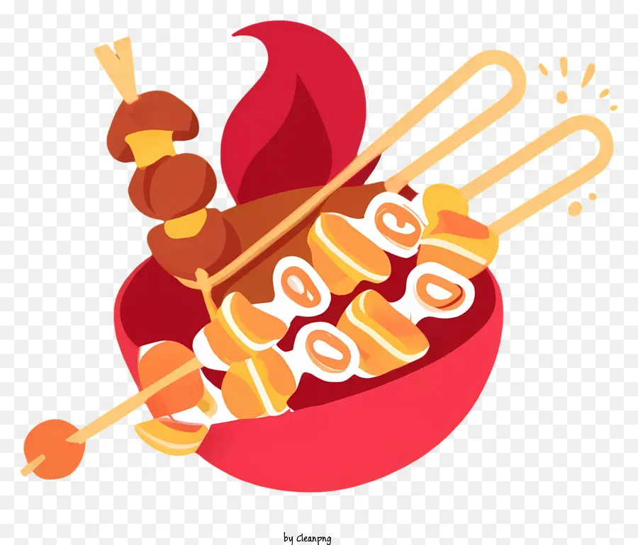 Alimento，Brochetas PNG