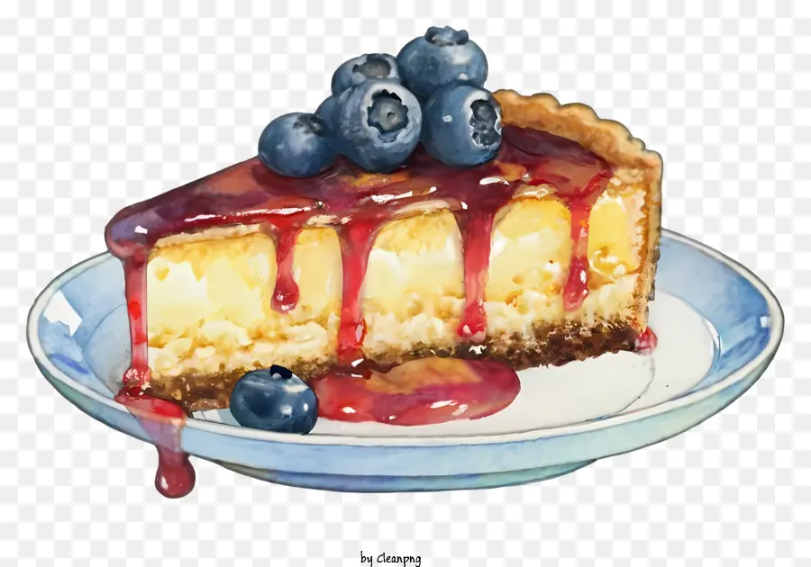 Tarta De Queso，Arándanos PNG