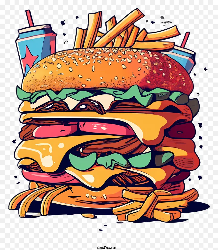 Hamburguesa，Queso PNG