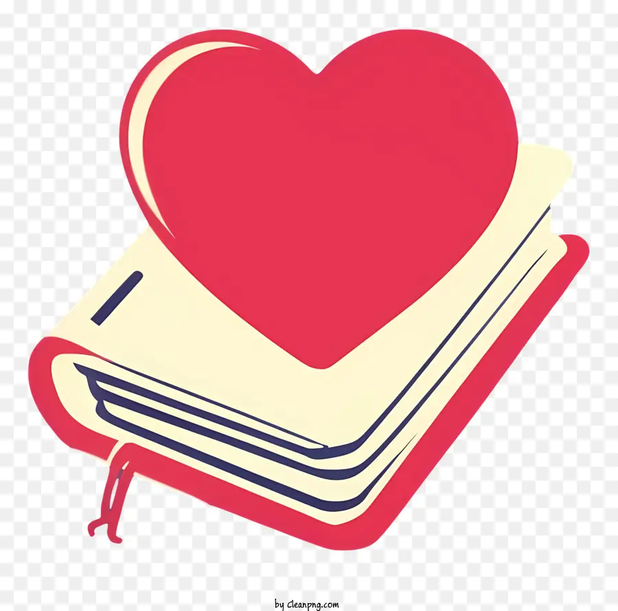 Libro，Corazón En Libro PNG