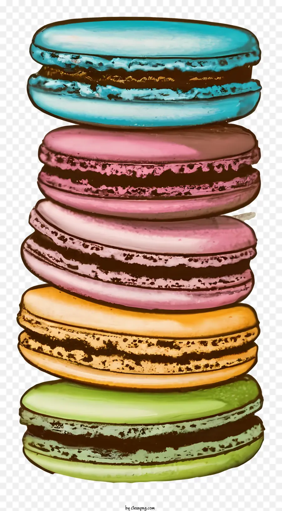 Macarons，Macarons De Color PNG