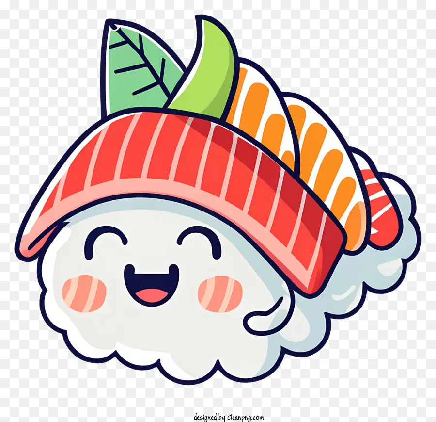 Personaje De Dibujos Animados，Sushi PNG