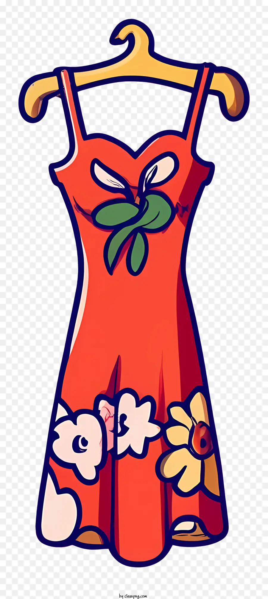 Vestido Naranja，Estante De La Ropa PNG