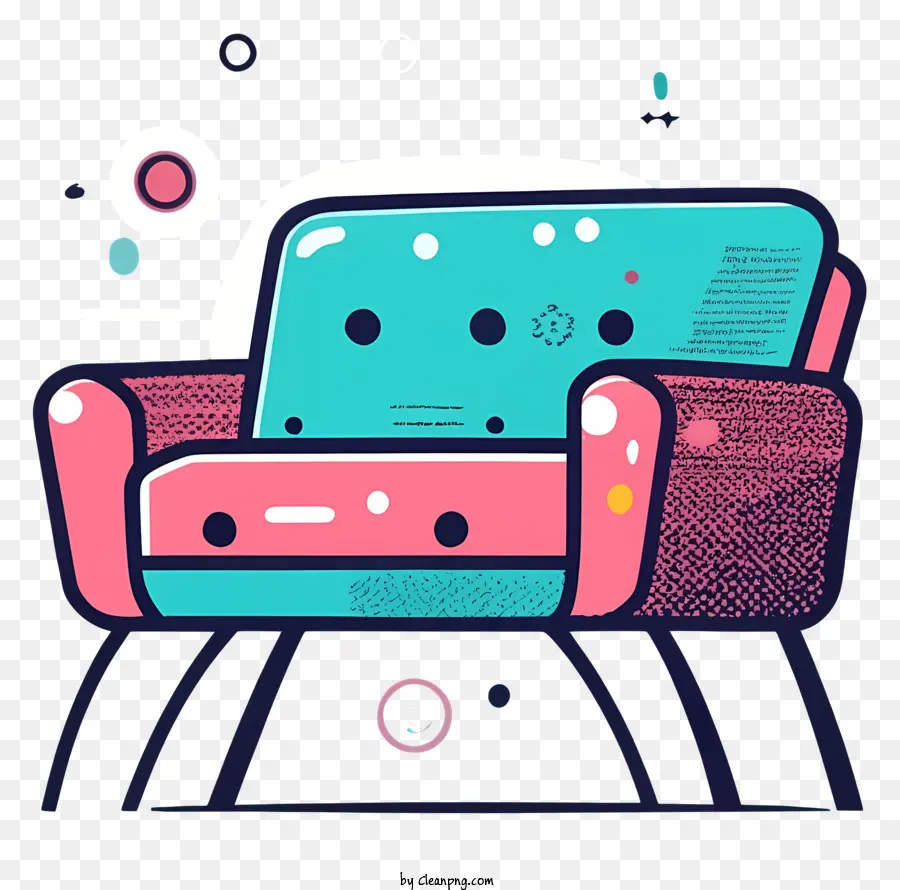 Dibujado A Mano Ilustración，Sillón De Dibujos Animados PNG